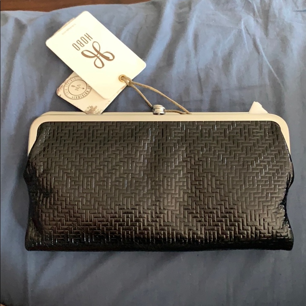 Hobo black genuine leather